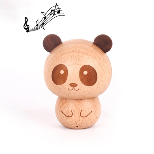 

Musor Creative Retro Mini Portable Wooden Bluetooth Speaker, Support AUX & Handsfree & Bluetooth Playback(Little Bear)