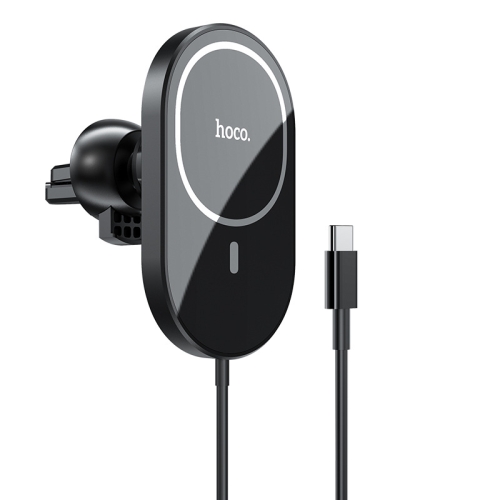 

hoco CA90 Magnetic Wireless Charging Car Holder (Black)
