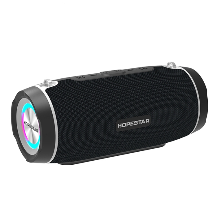 

HOPESTAR H45 PARTY Portable Outdoor Waterproof Bluetooth Speaker, Support Hands-free Call & U Disk & TF Card & 3.5mm AUX & FM(Black)