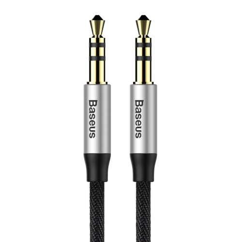 

Baseus M30 1m AUX Audio Cable 3.5mm Male to Male Plug Jack Stereo Audio Wire for iPhone, iPad, Samsung, MP3, MP4, Sound Card, TV, Radio-recorder, Car Bluetooth Speacker, Notebook, Computer, etc(Silver)