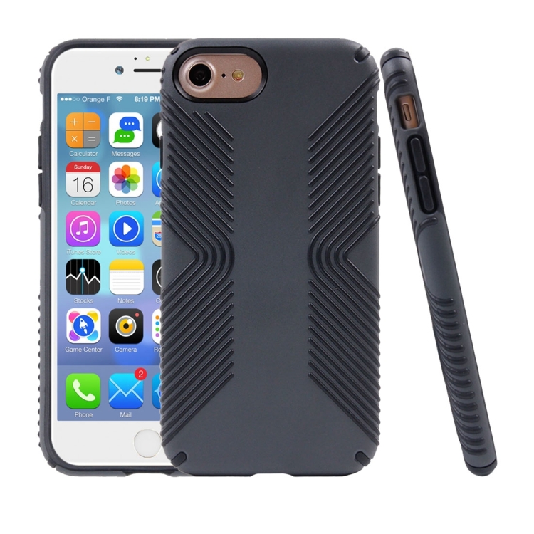 

For iPhone7 Unisex Anti-collision and Shockproof Protective Back Cover Case(Grey)