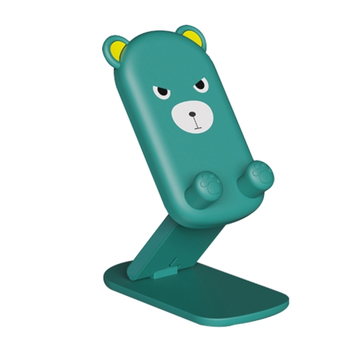 

DK-XX-111 Cartoon Animal Retractable Phone Lazy Bracket Foldable Desktop Holder(Green)