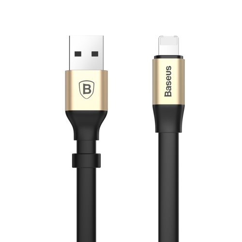 

Baseus Aluminium Alloy 0.23m 2A 8 Pin to USB Two In One Portable Cable Charger, Data Transfer Sync Adapter, For iPhone Cable(Gold)
