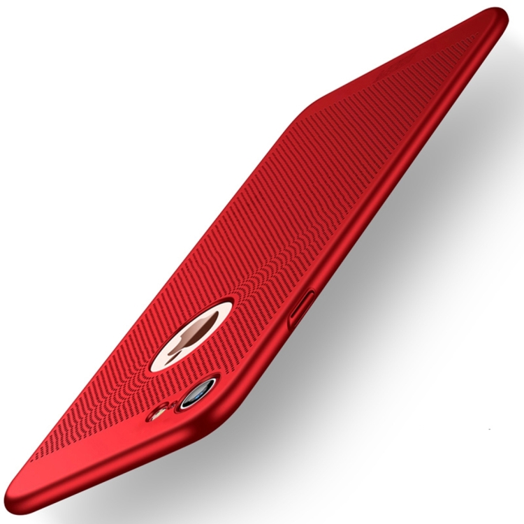 

MOFi for iPhone 7 Honeycomb Texture Breathable PC Shockproof Protective Back Cover Case(Red)