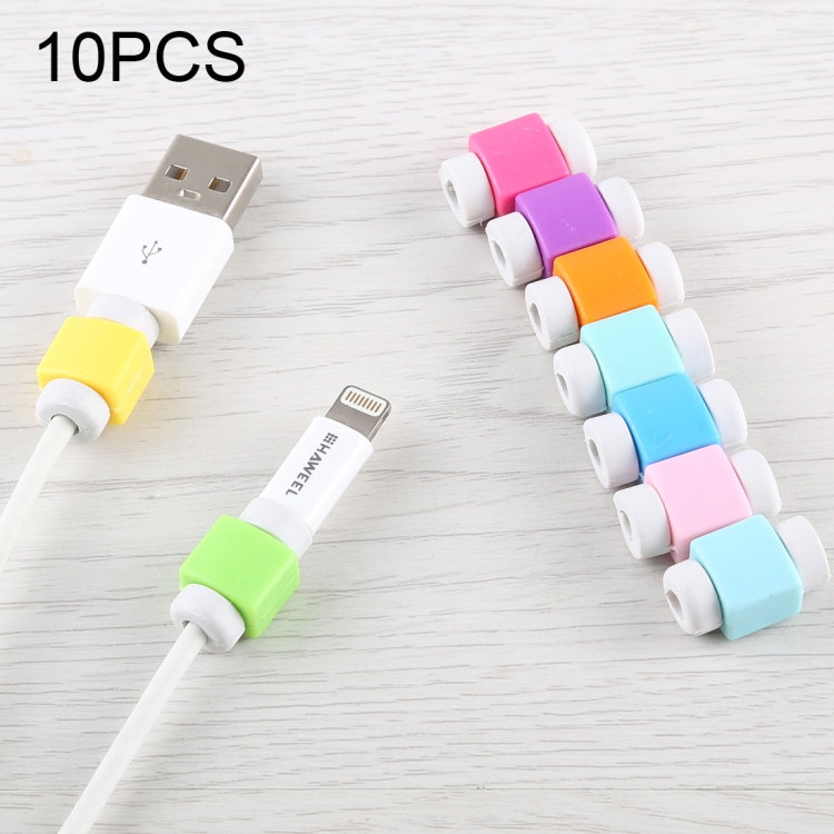 

10 PCS Headphone Wire Data Cable Protection Cover Winder Cord Wrap Organizer, Random Color Delivery