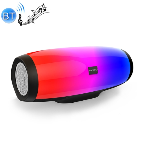 

SODO L1 Bluetooth 4.2 Wireless Stereo Desktop Bluetooth Speaker with Flashy Light (Black)