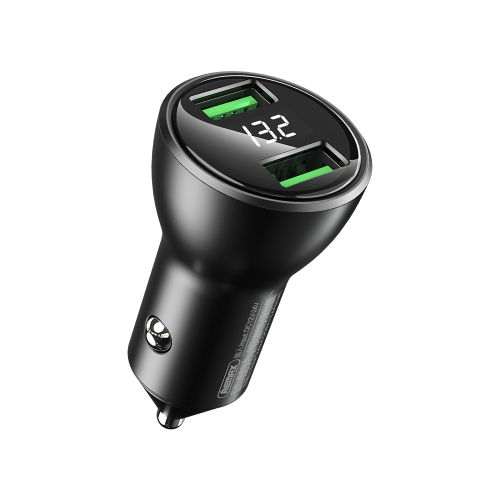 

REMAX RCC106 Vitor Series 3.4A Dual USB Interface Car Charger with Digital Display (Black)