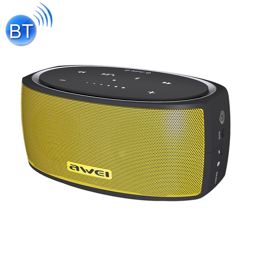 

awei Y210 Portable Wireless Bluetooth Speaker V4.2 with Enhanced Bass, Support NFC / TF Card / AUX(Yellow)