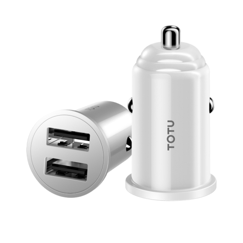 

TOTUDESIGN DCCD-014 Mini Dual USB Car Charger(White)