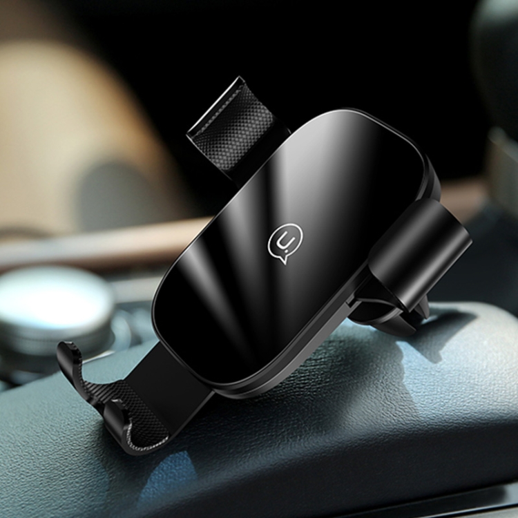 

USAMS US-ZJ052 Car Air Outlet Gravity Mobile Phone Holder Bracket(Black)