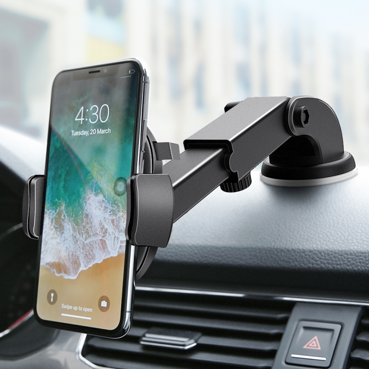

FLOVEME Auto Car 360 Degree Rotation Suction Cup Phone Holder (Black)