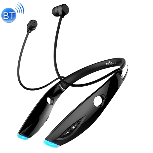 

ZEALOT H1 High Quality Stereo HiFi Wireless Neck Sports Bluetooth 4.1 Earphone In-ear Headphone with Microphone, For iPhone & Android Smart Phones or Other Bluetooth Audio Devices, Support Multi-point Hands-free Calls, Bluetooth Distance: 10m(Black)