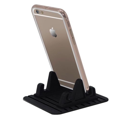 

HAMTOD Universal Soft Silicone Detachable Car Phone Holder Stand Mount, for iPhone, Samsung, Sony, Lenovo, HTC, Huawei, and other Smartphones(Black)