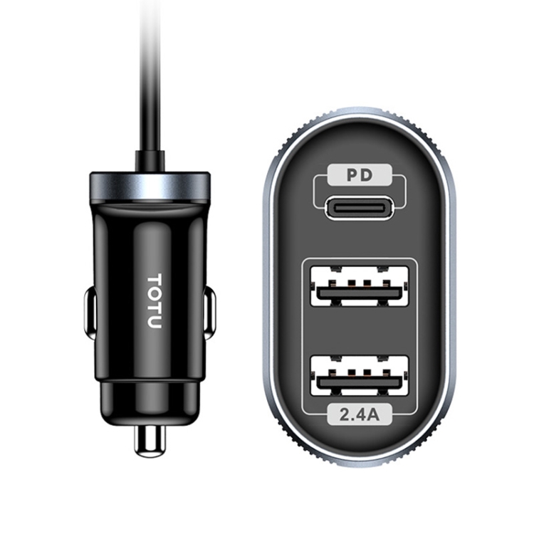 

TOTUDESIGN DCCPD-05 Speedy Series PD + 2.4A Car Charger with Cable, Length: 1.2m