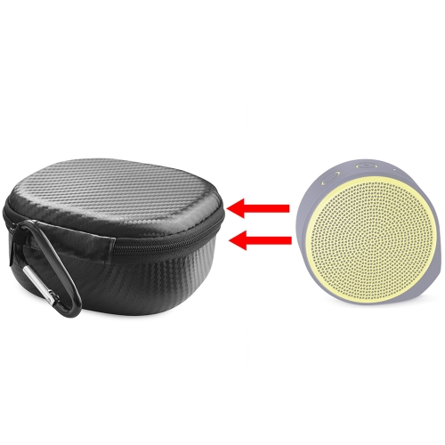 

For Logitech X100 Wireless Bluetooth Speaker Carbon Fiber Protective Bag Storage Box