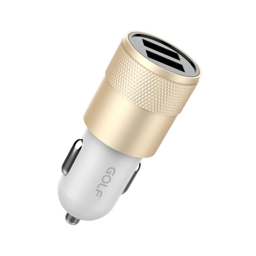 

GOLF GF-C13 2.1A Dual Port Metal Mini Intelligent Car Charger