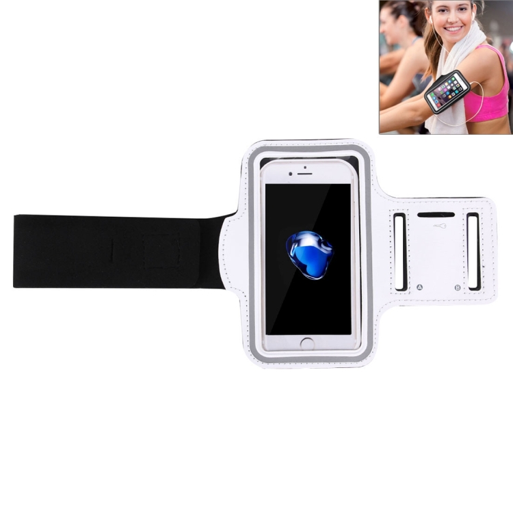 

Sport Armband Case with Key Pocket, For iPhone 8 & 7 Sport Armband Case with Key Pocket(White)