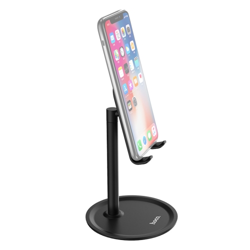 

HOCO PH15 Universal Aluminum Alloy Desktop Holder Stand, for iPad, iPhone, Samsung, Lenovo, Sony, and other Mobile Phones or Tablets (Black)