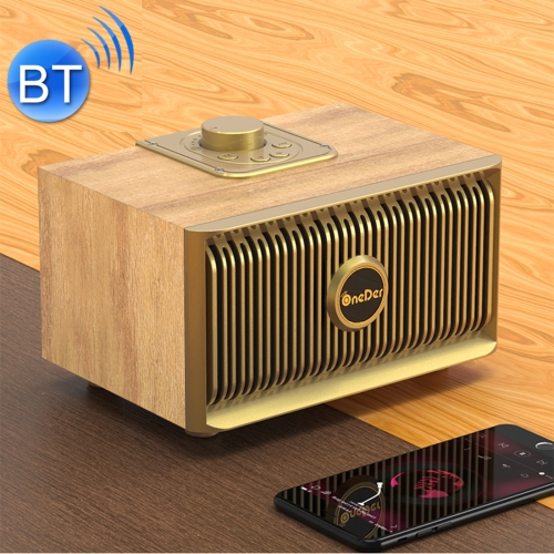 

Oneder V5 Portable Wireless Bluetooth Speaker, Support Hands-free & FM & TF Card & AUX & USB Drive (Gold)