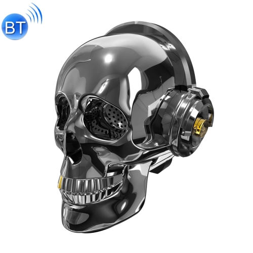 

Oneder V7 Skull Head Dazzle Bass Box Wireless Bluetooth Speaker, Support Hands-free & FM & TF Card & AUX & USB Drive (Black)