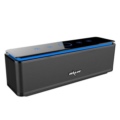 

ZEALOT S7 Portable Smart Touch Stereo Bluetooth Speaker with Built-in Mic, Support Hands-Free Call & TF Card & AUX (Black)