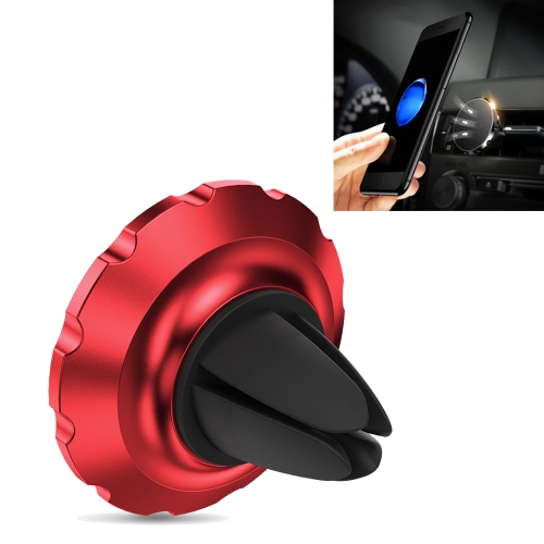 

CAFELE Universal Bright Surface Magnetic Gear Car Air Outlet Vent Mount Phone Holder Stand, for iPhone, Samsung, Huawei, Lenovo, Xiaomi, Sony, HTC(Red)