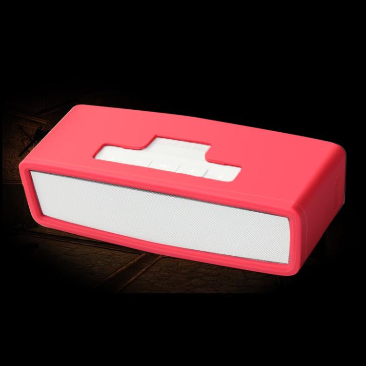 

Portable Shockproof Soft Silica Gel Bluetooth Speaker Protective Case for Bose Mini 1 / 2 (Rose Red)