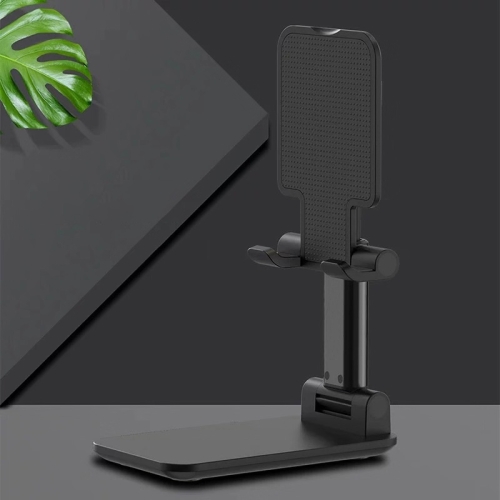 

Universal Portable Foldable Mobile Phone Tablet Desktop Holder Bracket (Black)