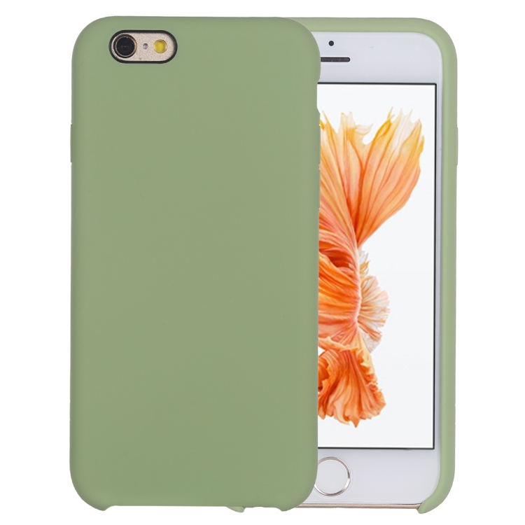 

Pure Color Liquid Silicone + PC Shockproof Defender Case For iPhone SE 2020 & 8 & 7(Mint Green)