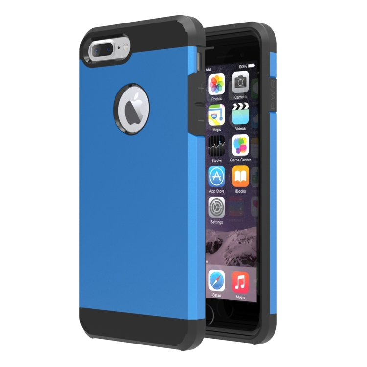 

For iPhone 8 Plus & 7 Plus Separable Corselet TPU + PC Combination Case(Blue)