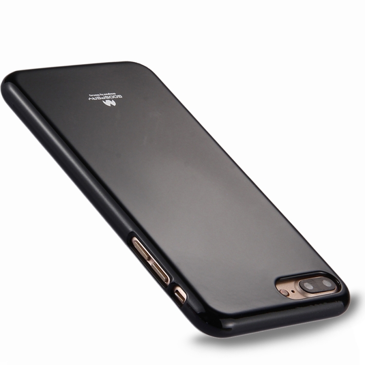 

GOOSPERY JELLY CASE for iPhone 8 Plus & 7 Plus TPU Glitter Powder Drop-proof Protective Back Cover Case (Black)