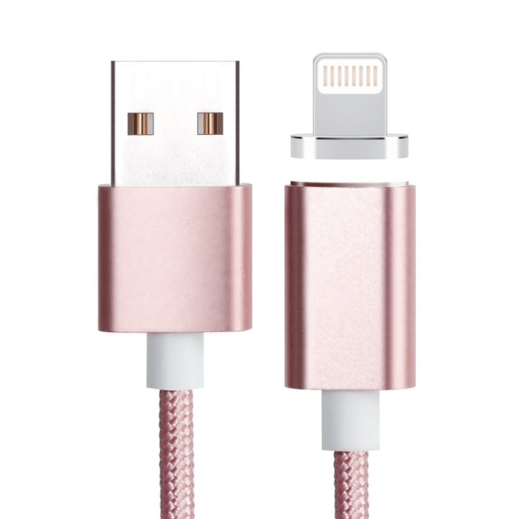

1.2m Weave Style 5V 2A 8 Pin to USB 2.0 Magnetic Data / Charger Cable, For iPhone XR / iPhone XS MAX / iPhone X & XS / iPhone 8 & 8 Plus / iPhone 7 & 7 Plus / iPhone 6 & 6s & 6 Plus & 6s Plus / iPad(Pink)