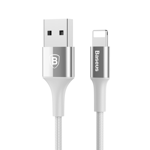 

Baseus Aluminium Alloy 1m 2A 8 Pin to USB Bright Surface Metal Data Sync Charging Cable, for iPhone 7 & 7 Plus / iPhone6 & 6s / iPad Air / mini(Silver)