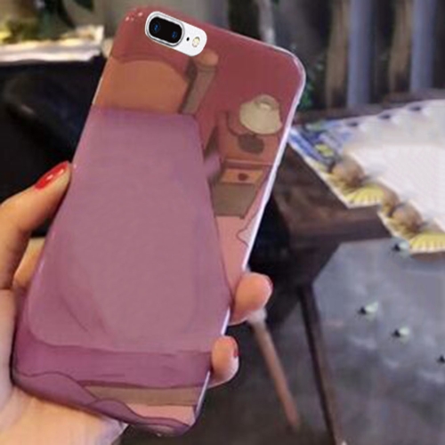 

For iPhone 7 Plus Bedroom Pattern IMD Dropproof Protective Back Cover Case