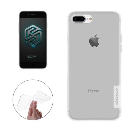 SUNSKY - Nature TPU Case for iPhone 8 Plus & Plus Stylish 0.6mm Ultrathin Clear Color Soft Protective Case Back Cover(White)