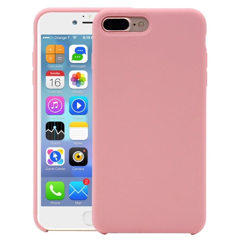 

Pure Color Liquid Silicone Case for iPhone 8 Plus & 7 Plus(Light Pink)