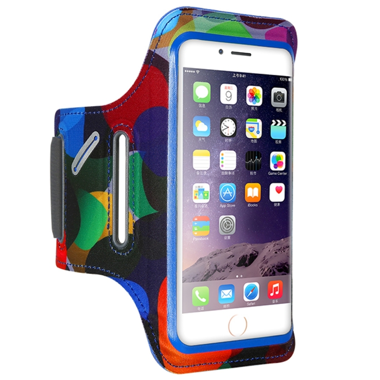 

FLOVEME Printed Universal Smart Touch Telephone Armband Case, For iPhone 8 & 7 & 6s & 6(Blue)