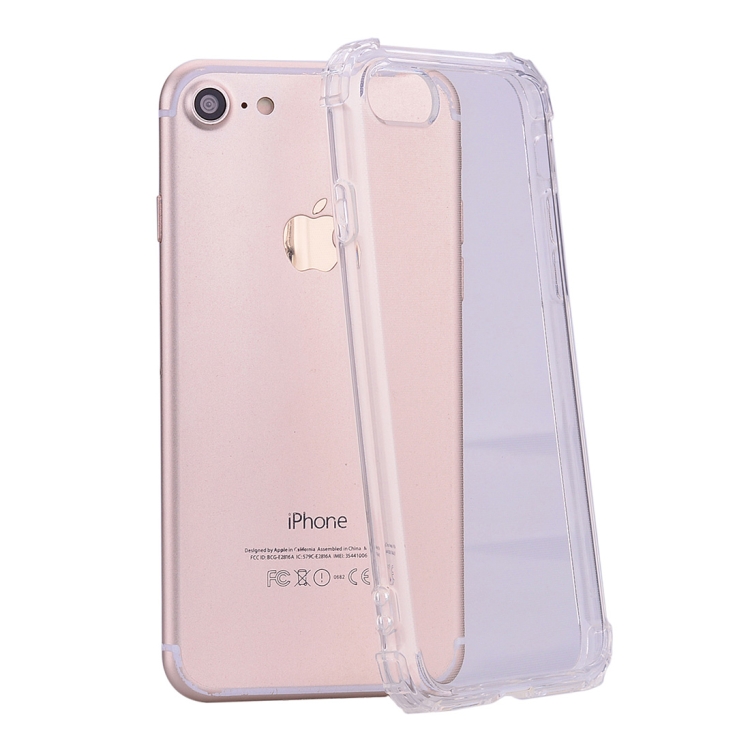 

For iPhone 8 & 7 Simple Style TPU Hockproof Protective Cover Case(Transparent)