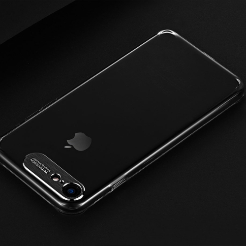 

TOTUDESIGN Clear Crystal Series Transparent PC Protective Case for iPhone 8 & 7(Black)