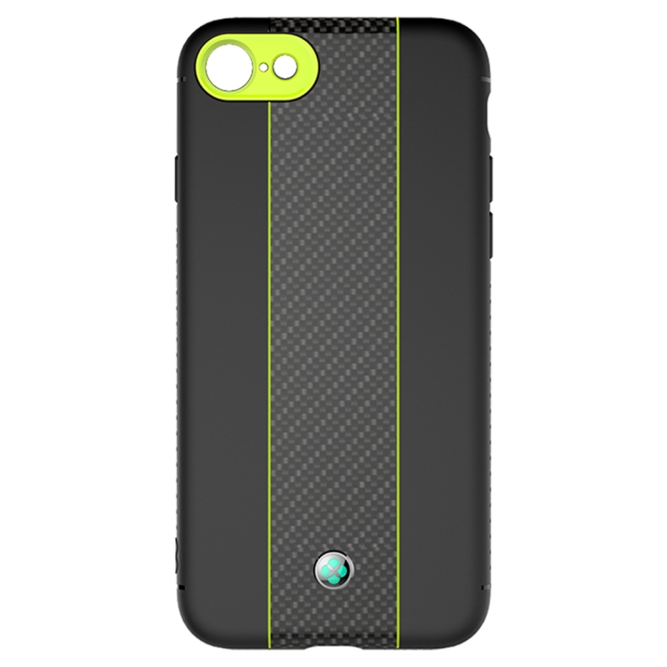 

TOTUDESIGN Colourful Series TPU+PC+Carbon Fibre Protective Case for iPhone 8 & 7(Fluorescent Green)