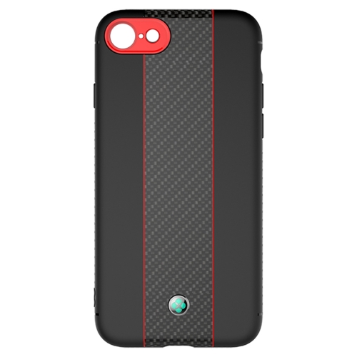 

TOTUDESIGN Colourful Series TPU+PC+Carbon Fibre Protective Case for iPhone 8 & 7(Red)