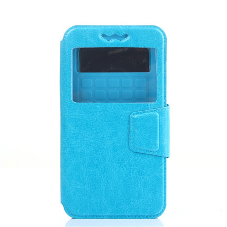 

Silicone Sliding Universal Leather Case for 5.0-5.5 inch Mobile Phone (Blue)