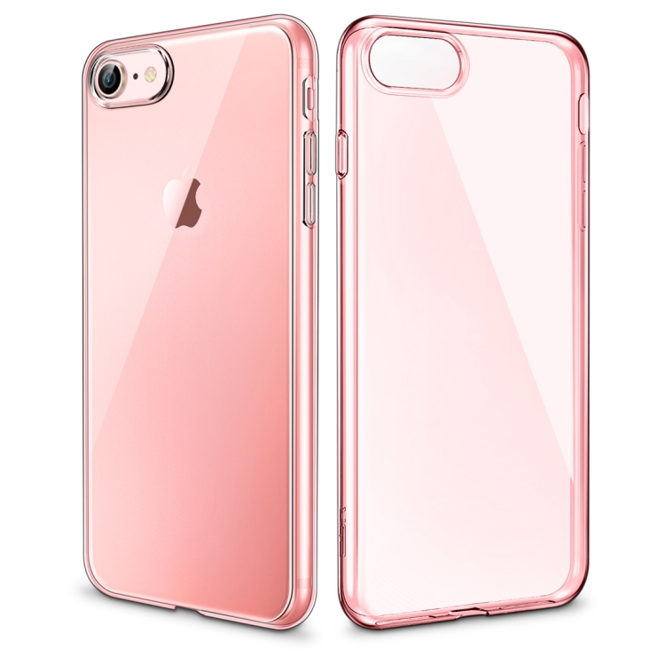 

ESR Essential Zero Series 0.8mm Ultra-thin Shockproof Soft TPU Case for iPhone 8 / 7(Pink)