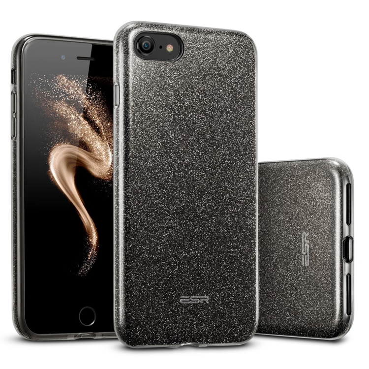 

ESR Makeup Series TPU + PC Glitter Case for iPhone 8 / 7 (Black)