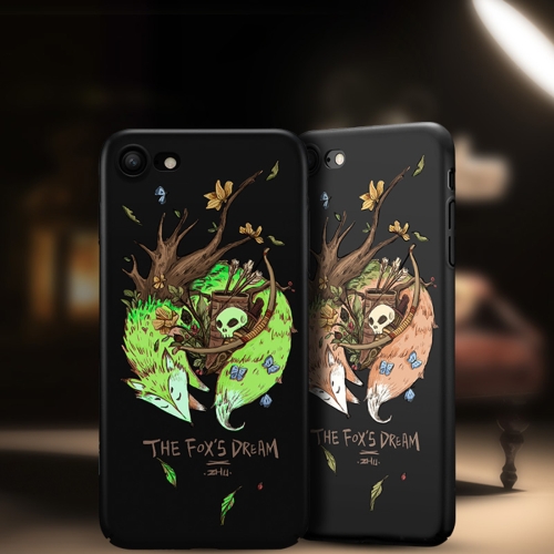 

ESR illusDesign Series Luminous Fox Skeleton Pattern PC Case for iPhone 8 / 7