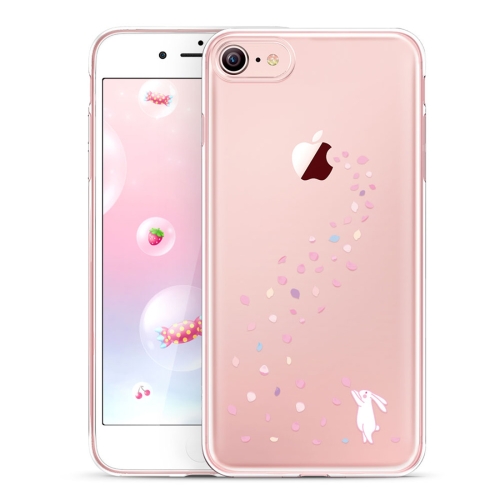 

ESR Mania Series Floral Bunny Pattern Ultra-thin Transparent TPU Case for iPhone 8 / 7