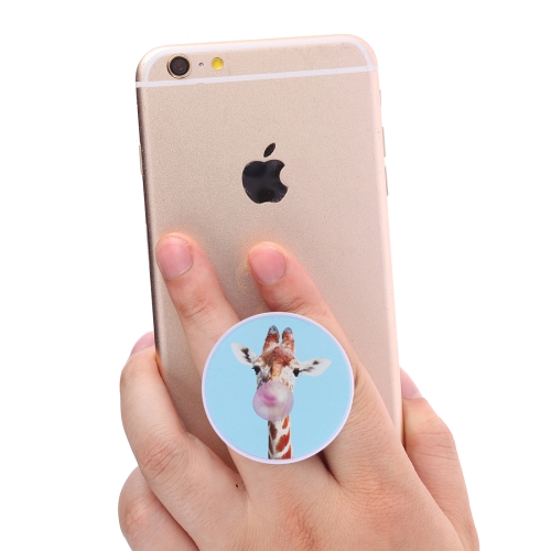 

Multi-Function Giraffe Pattern Universal Phone Holder Expanding Stand Grip Clamp Rope Stand for Smartphones