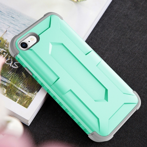 

Dropproof PC + TPU Case for iPhone 8 & 7 (Mint Green+Grey)