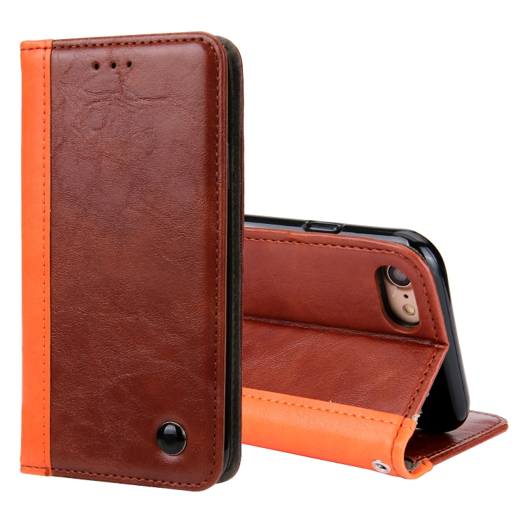 

Retro Book Design Horizontal Flip PU Leather Case for iPhone 8 & 7, with Holder & Card Slots (Brown)