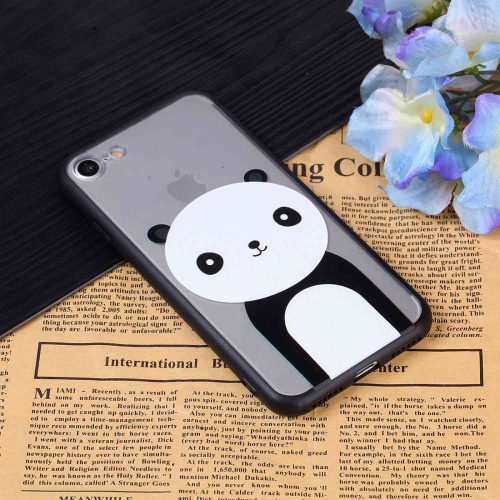 

For iPhone 8 & 7 Panda Pattern TPU + PC Full Coverage Protective Back Case